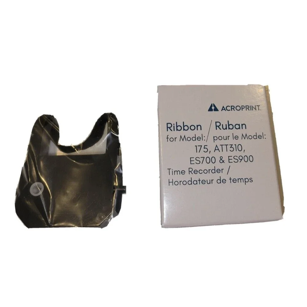 Acroprint 390121000 Ribbon Cartridge, Black 175 ATT310 ES700 ES900 Time Recorder